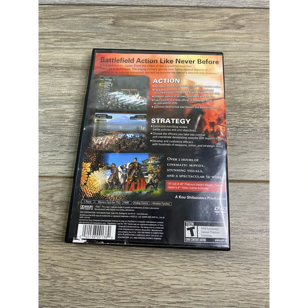 Kessen III Sony PlayStation‎ 2 PS2 2005 Koei Case and Manual Only No Disc
